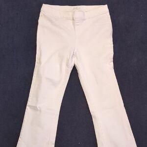 White Flare Wide Leg Jeans with Clean Design